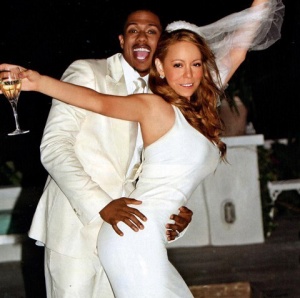 Mariah and Nick Cannon on their wedding day.